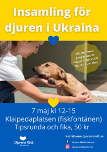 Insamling för djuren i Ukraina