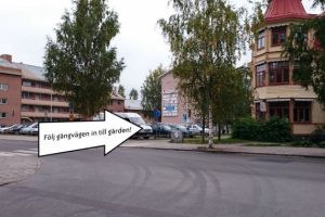 Om ni kommer från Sagagallerian och passerar Musikanten ser det ut såhär.